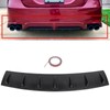 AINTIER Shark Fin Rear Lower Bumper Lip Diffuser Spoiler 7