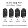 TECART Smart Car Key Case Fits Jeep Cherokee Compass Renegade