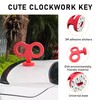 Ohleats Car Wind Up Key Sticker, 3D Sticker Wind Up