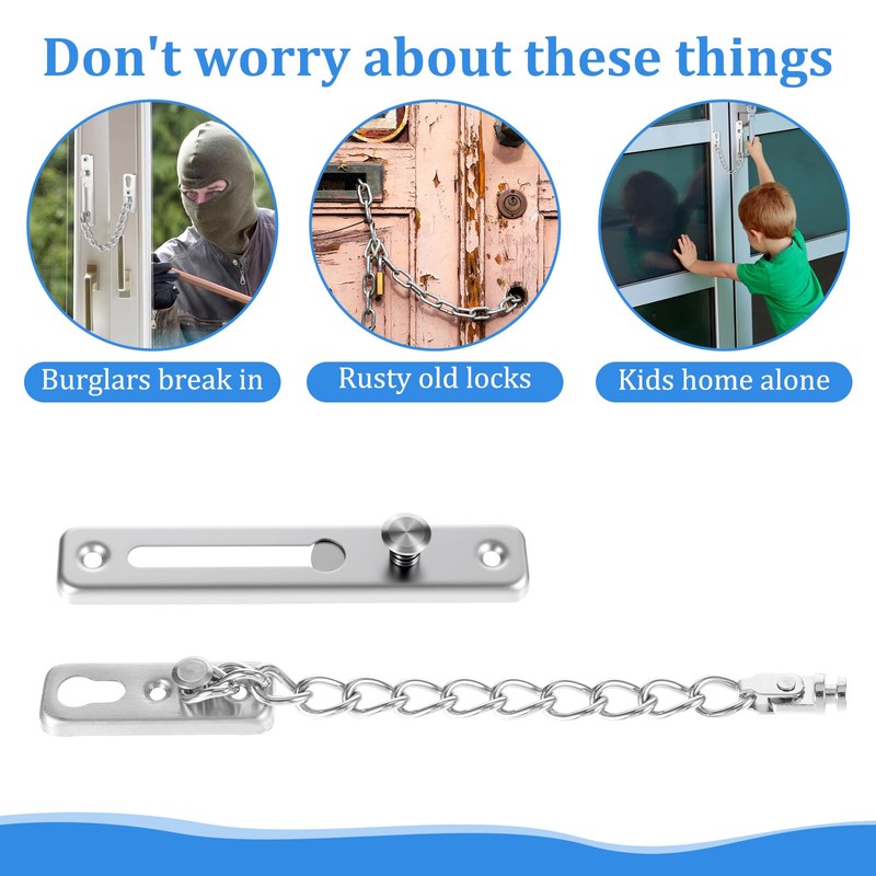 Chain Door Lock Premium Door Guard Safety Lock Chain Locks