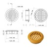 cyclingcolors 10x Ventilation Grille Exhaust Grille Outer Grille Round Total