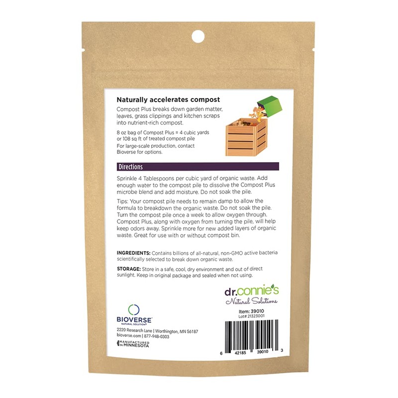Dr. Connie’s Compost Plus 100x Concentrated Natural Compost Accelerator |