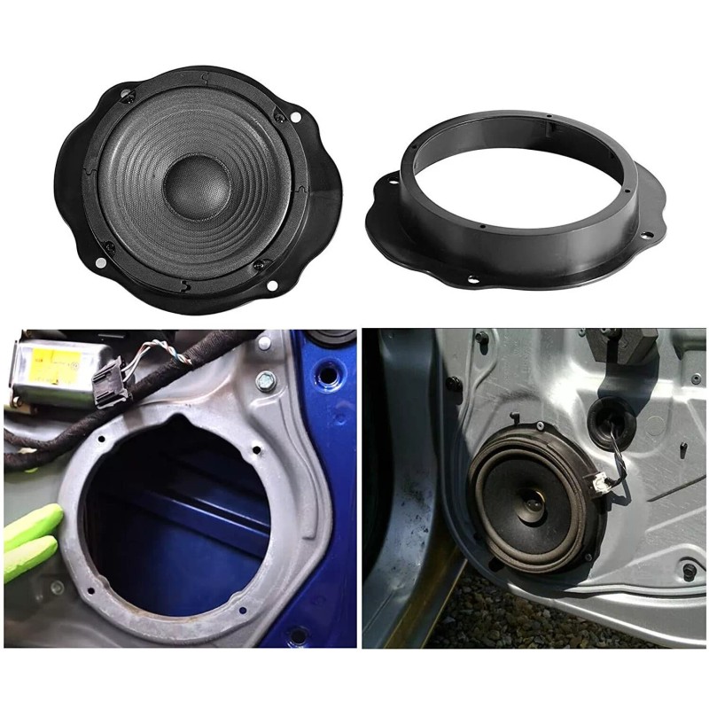 225 Front Door 6.5" Speaker Adapter Spacer Rings For Ford