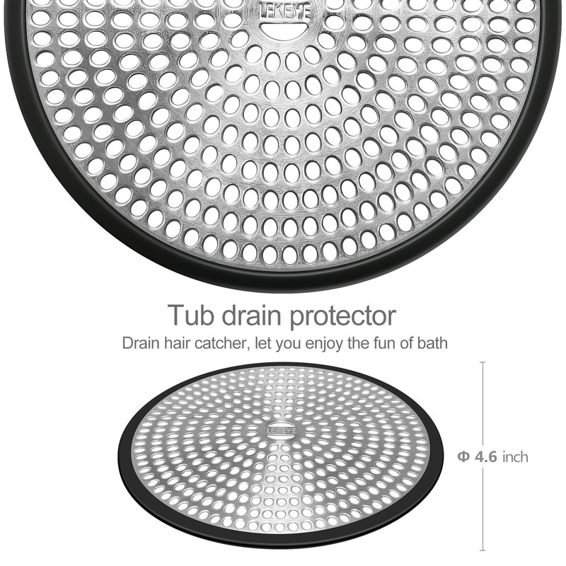 LEKEYE Shower Drain Hair Catcher | Strainer | Shower Stall