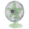 Good Housekeeping 92607 All-Metal 12" Retro Desk Office Table Fan