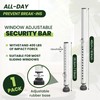 Gadgetzan 1 Pack Window Security Bars Adjustable 11"-18",Portable Short Sliding