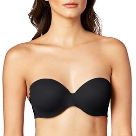 Warner's Women's Cushioned Underwire Lightly Lined Convertible Strapless Bra RG7791A, Rich Black, 34C