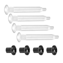 MACHSWON 1 Set Door Hinge Pin Repair Kits for 2007-2018 Wrangler JK Anti-Rust Hinge Lock (4 Door Hinge Pin and 4 Door Hinge Nuts)