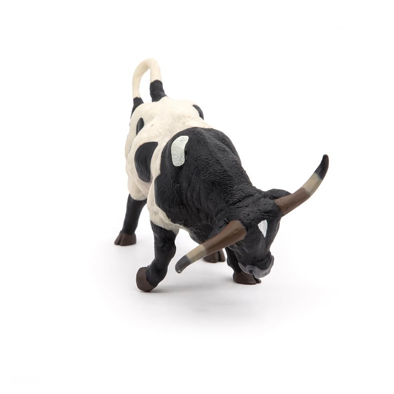 Papo - Texas Longhorn Bull Figurine - Hand-Painted Farm Animal