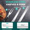 HAUSHOF Cordless Electric Knife Set for Meat Slicing 8V Electric