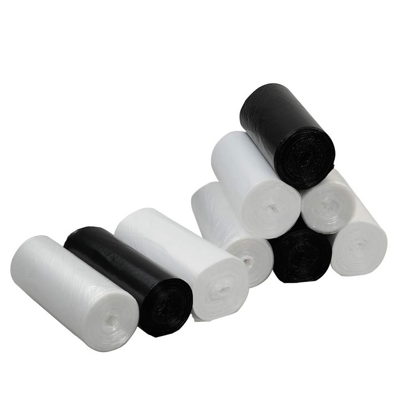 Nicesh Small Garbage Bags 3 Gallon, 225 Count, Black, Clear