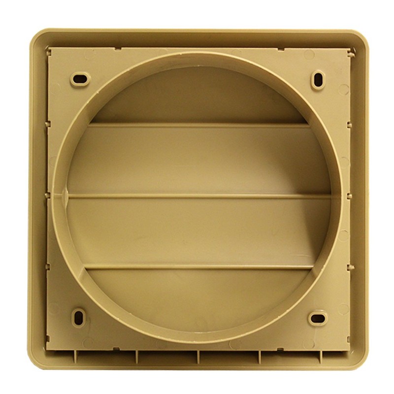 Kair Beige Gravity Grille 183mm External Dimension Ducting Air Vent