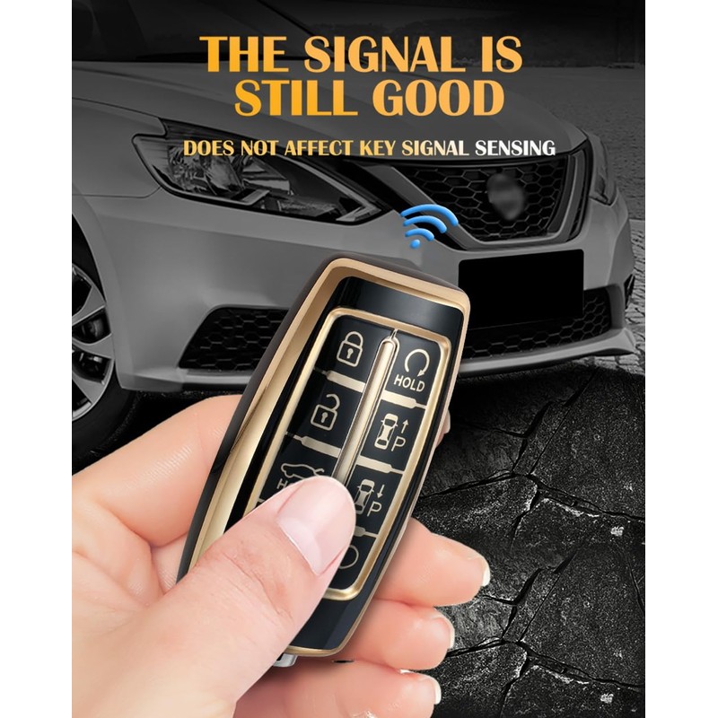 TECART key fob cover Compatible with Genesis G70 GV70 G80