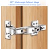 165 Degree Soft Close Detachable European Hinges Frameless Cabinet Half