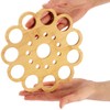 com-four® 4 x Bamboo Trivets, Sustainable Underlays for Pots, Pans,