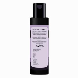 Jabón íntimo todo en uno con carbón activado Nuutwash de 6,7 onzas líquidas | Jabón íntimo para el cuerpo, el cabello, los glúteos y las nueces