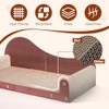 ComSaf 26.4" Large Cat Scratcher Bed, Cat Scratching Board, Durable