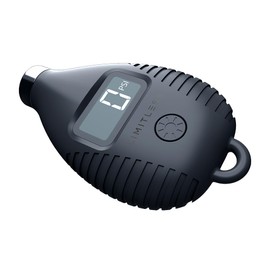 Digital Talking Tire Gauge with Backlit LCD Digital Display, Audible Voice PSI Readout, LED Light and Keychain Hook (Black)