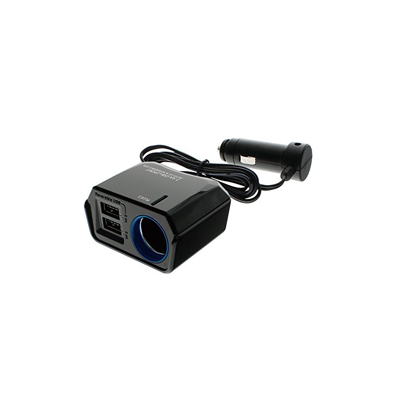 Tsuchiya Yac PZ-789 Car Supplies, Power Socket, Reversible USB Socket,