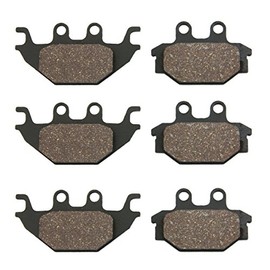 Factory Spec, Front & Rear Semi-Metallic Brake Pads for Kawasaki Brute Force 300 fits 2012-2024 KVF300