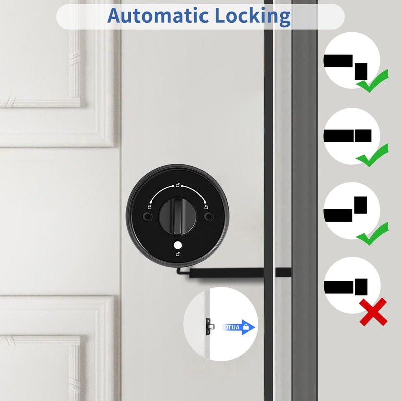 Buoan Keyless Entry Door Lock with Keypad, Keypad Deadbolt, Auto