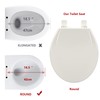 Toilet Seat, Round Toilet Seat with Quick-Release And Quick-Attach, Plastic