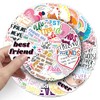 50 Pcs Friendship Stickers for Kids Teens Adults Boys Girls