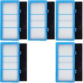 5 Pack HEPA Filters and Carbon Booster Sheets Replacement Parts HAPF30AT Compatible with Holmes AER1 Air Purifiers
