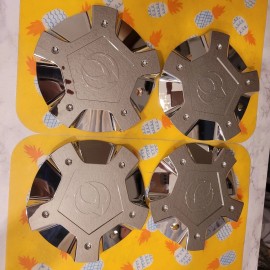 Menzari New Menzari Chrome Custom Wheel Center Caps # C115-1 set of 4 caps