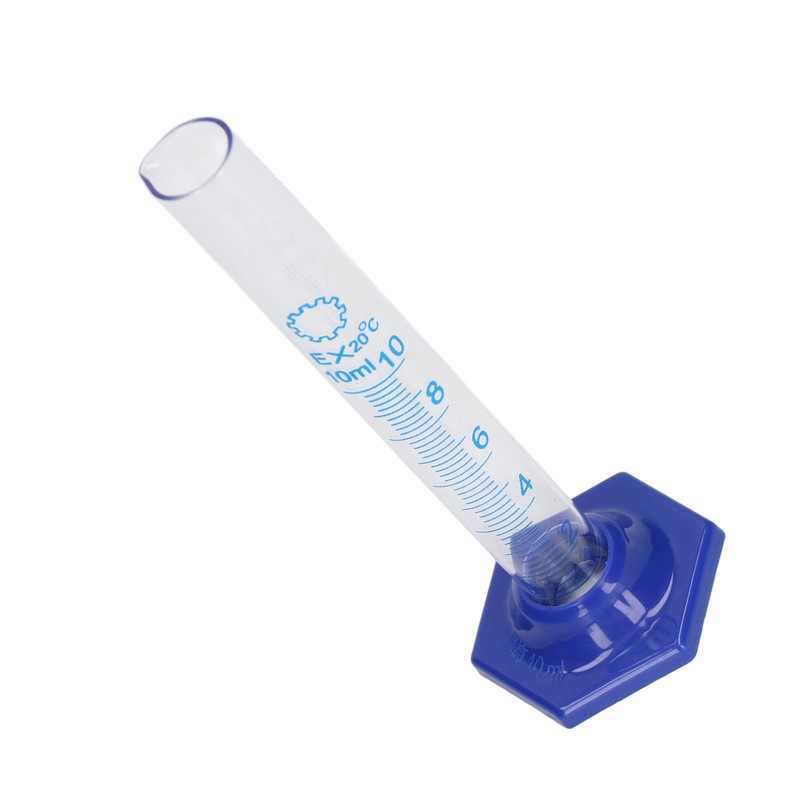 10PCS 10mL Measuring Cylinder Glass Graduated Cylinder Set Laboratory Experiment