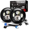 Nilight 2PCS 7 Inch Round Cree Headlight High Low Beam for Wrangler JK TJ CJ 1997-2017 Rubicon Sahara Hummber H1 H2 Motorbikes