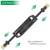 NECABLES 2+1Pack 2pcs Retractable Phone Cord for Landline 4ft Auto