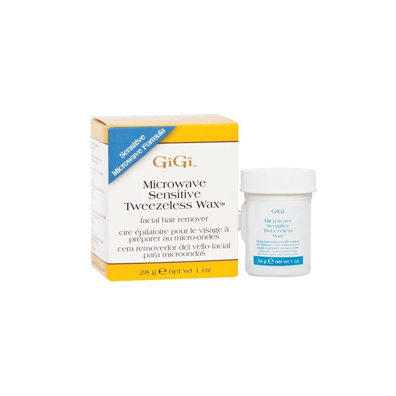 GiGi Microwave Tweezeless Wax, 1 Ounce (Pack of 3)