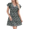 KHPAERMEI Black Dresses for Women Casual Summer Dresses Floral Print