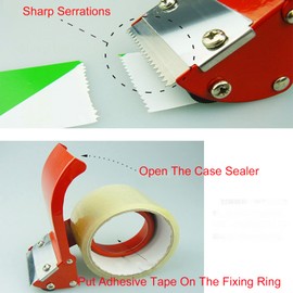Handheld Packing Tape Dispenser,2 Inch Metal Tape Gun Dispenser for Packing and Sealing in Warehouse Workshop