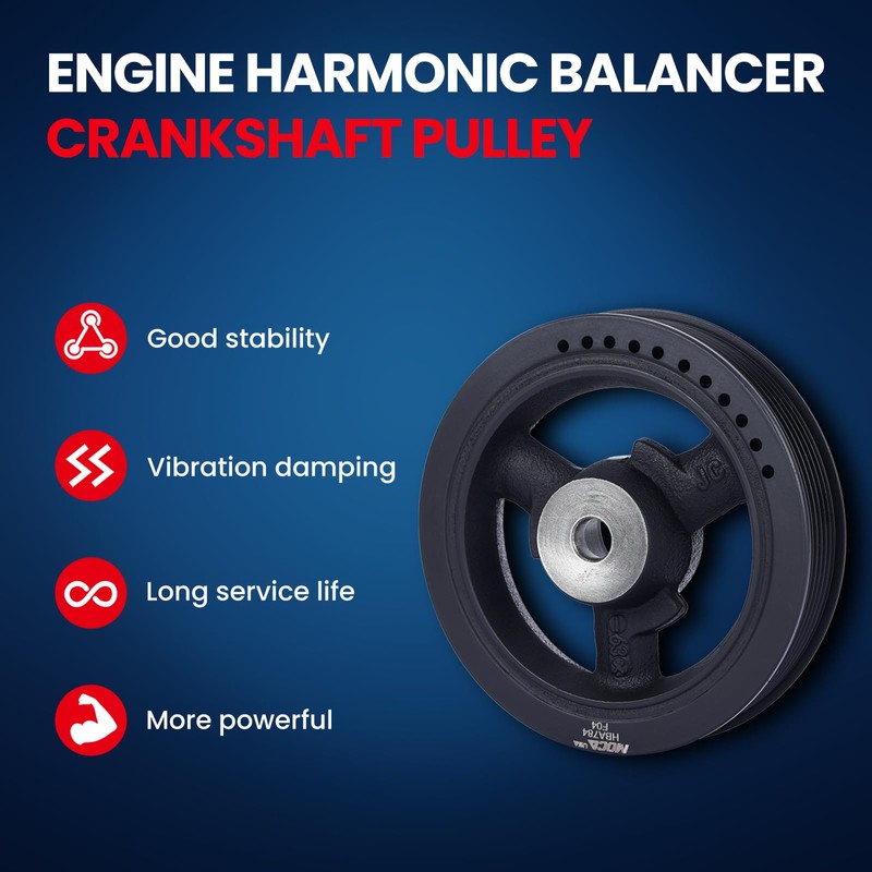 MOCA Engine Harmonic Balancer Fits 2002-2006 for Mini Cooper R50