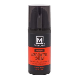 M. Skin Care Prevent Acne Control Facial Serum for Men, Azelaic Acid, Soothing Aloe Leaf Juice, Cruelty Free