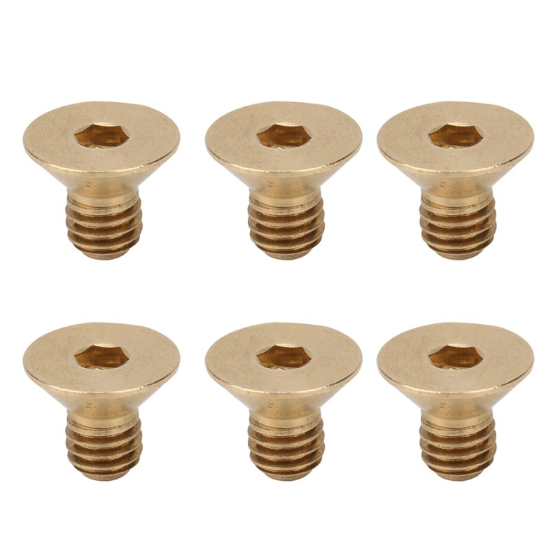 50Pcs Flat Hex Socket Screw M3 Pure Copper Countersunk Head