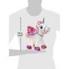 BARRADO Plush Winged Unicorn Standing (White/Pink, 34 cm)