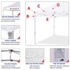 Eurmax New 10x10 Pop Up Canopy Replacement Canopy Top Cover,