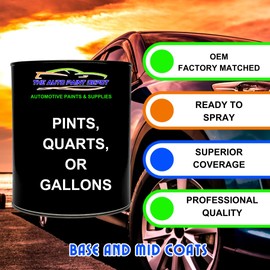 Auto Paint Depot The FACTORY MATCHED Paint for Acura, Cyclone Blue Metallic B-73M (All Years) One Pint Paint with One Pint 2k Clear Coat (4:1) w/activator