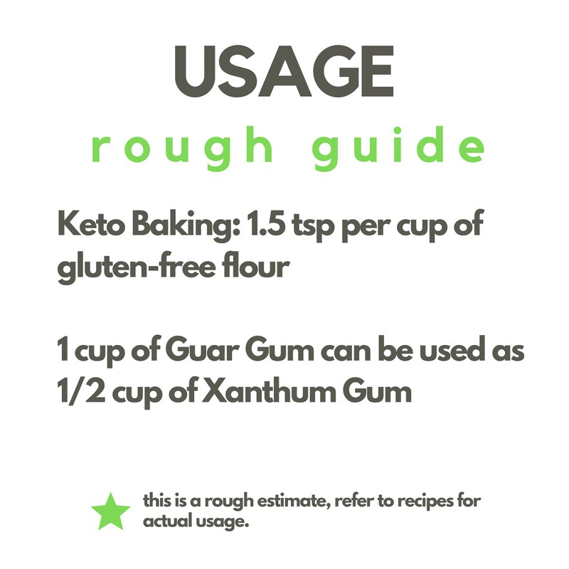 Guar Gum Powder (1LB) by Elo’s Premium | Food Grade,