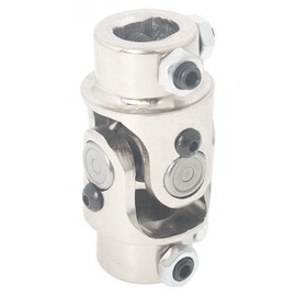 Single Universal Steering Chrome U-Joint Shaft 3/4" Dd 3/4" Dd Stainles Steel -(Under the Steering Wheel-Position) for Ford,for Toyota,for Honda,for Nissan,for Subaru,for Hyundai,for WEF0891