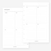 Half Letter Undated Week on Two Pages Planner Insert 8-Disc