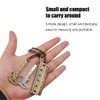 6 Pcs Mini Metal Vernier Caliper Portable Mini Key Chain