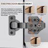 6 Pack Full Overlay Soft Close Cabinet Hinges 105° Frameless