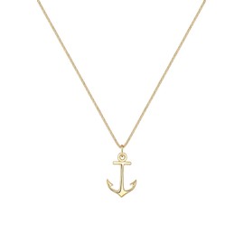 Elli Women's Necklace with Pendant Anchor 925 Silver - 45 CM - 0107492015_45