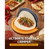4-in-1 Tortilla Sealer Press, Tortilla Crimper Maker for 4”, 6”,
