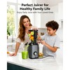 EUHOMY Juicer Machines, 5.7" Wide Feed Chute Cold Press Juicer
