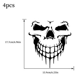 EORPAVU Car Stickers, Stickers and Magnets, Reflective Decorative Stickers for Cars and Motorcycles, Car Stickers, Bodywork, Window Decoration (4 Pieces)